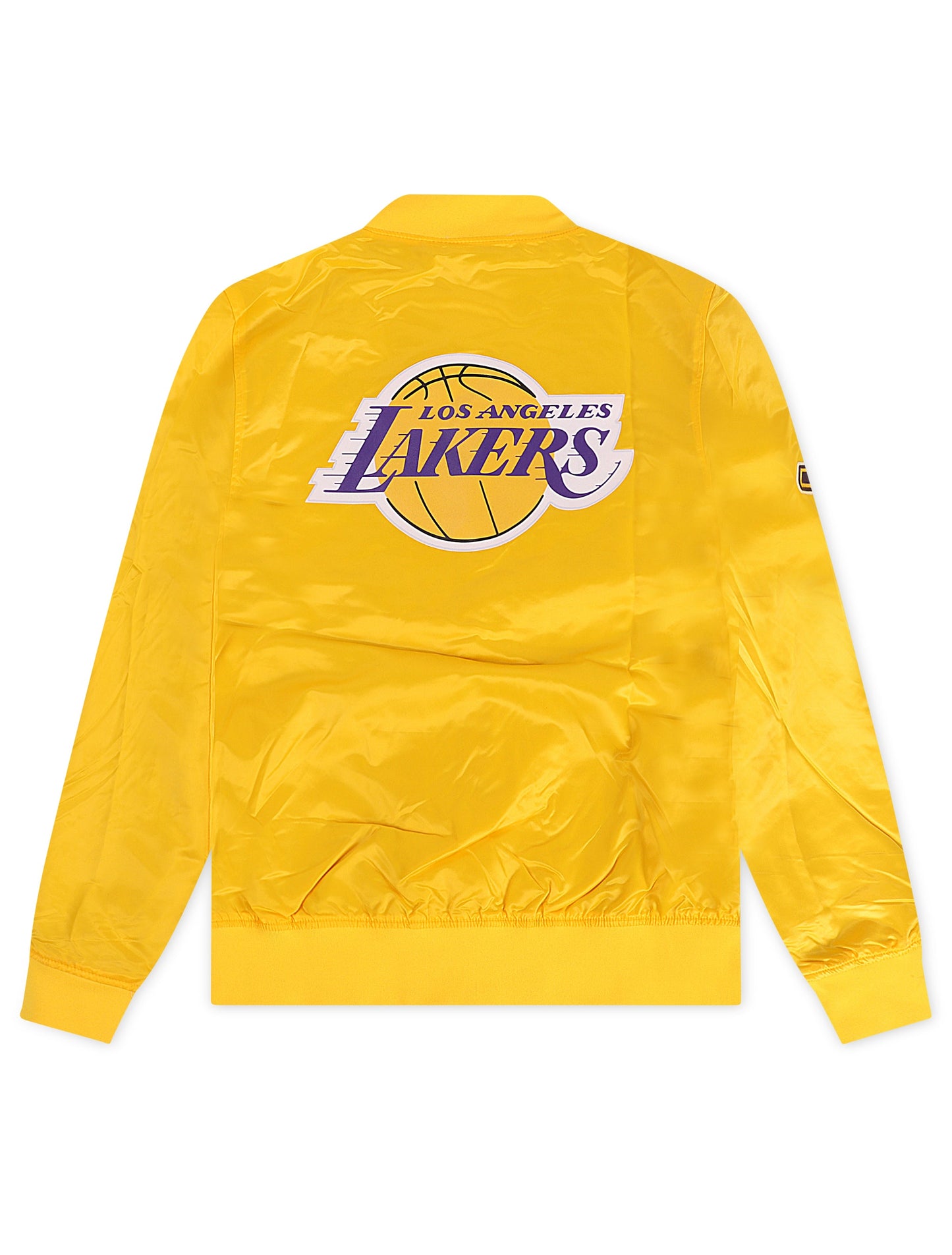 Pro Standard LA Lakers Big Logo Satin Jacket - Gold