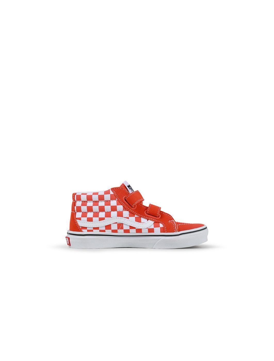 Vans (PS) Sk8-Mid Reissue V - Checkerboard Orange