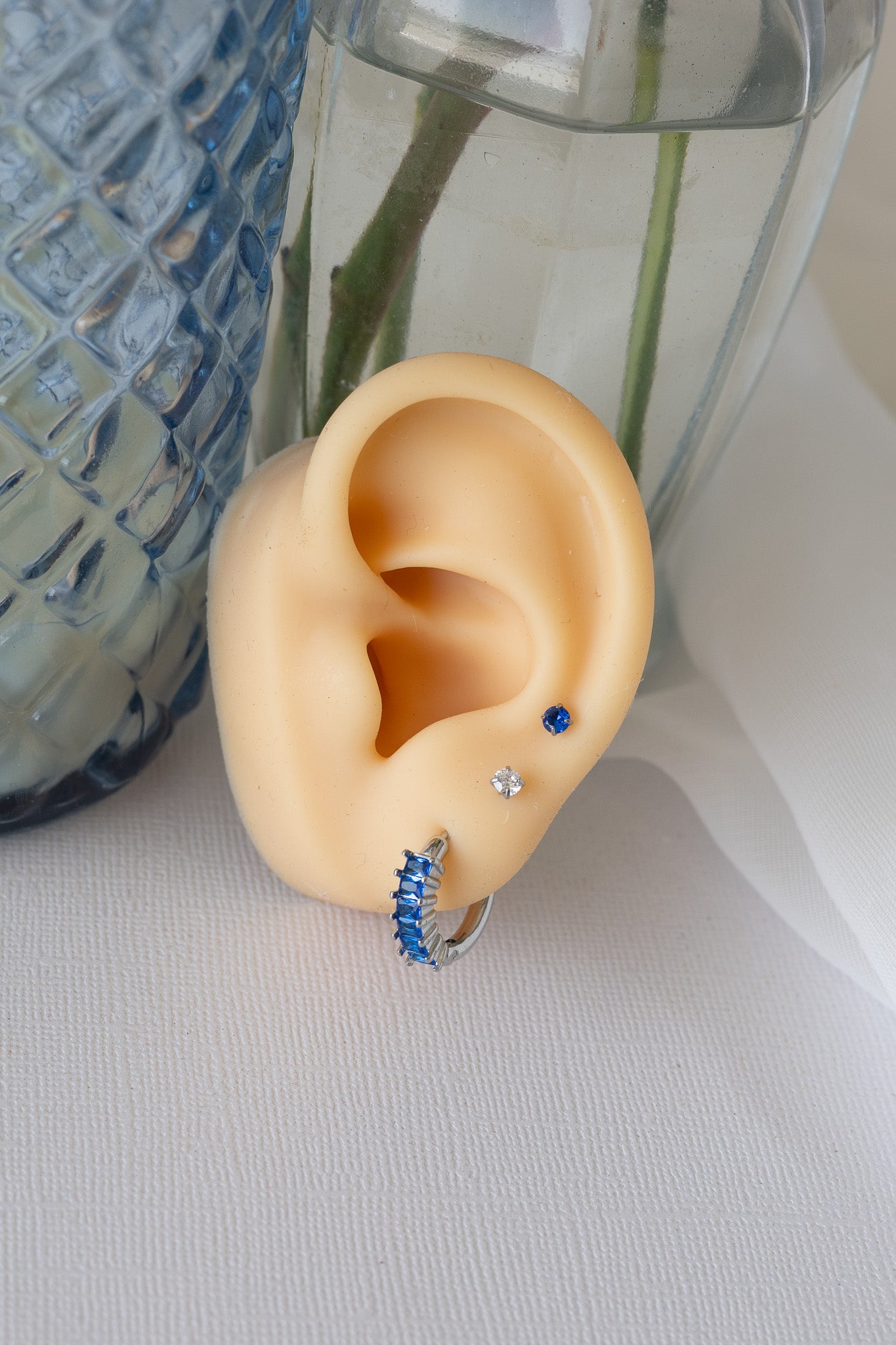 Crystal Flat Back Stud in Blue - Osadia Concept Store