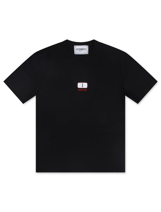 Iceberg Logo Tee - Black