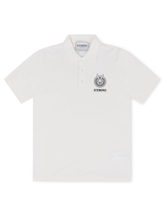 Iceberg Bugs Bunny Logo Polo - White