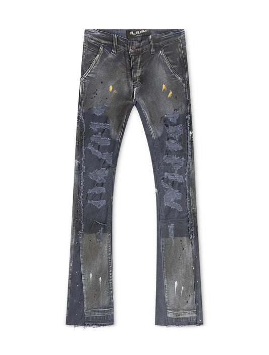 Valabasas Stellar Night Stacked Jeans - Dark Blue