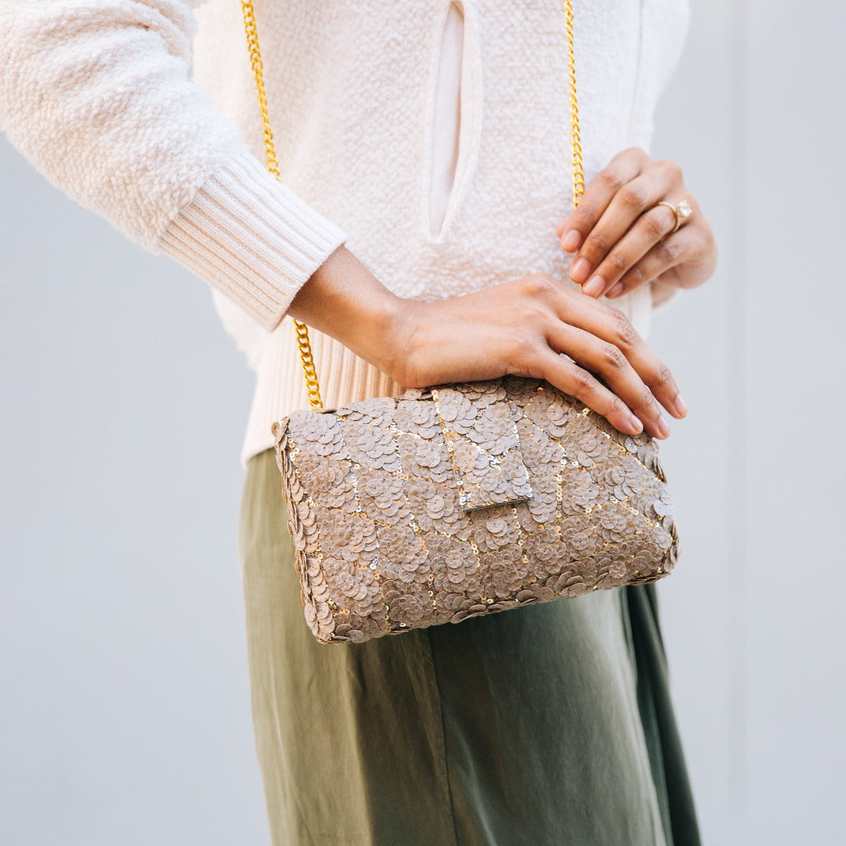 Gray Kitsch Clutch