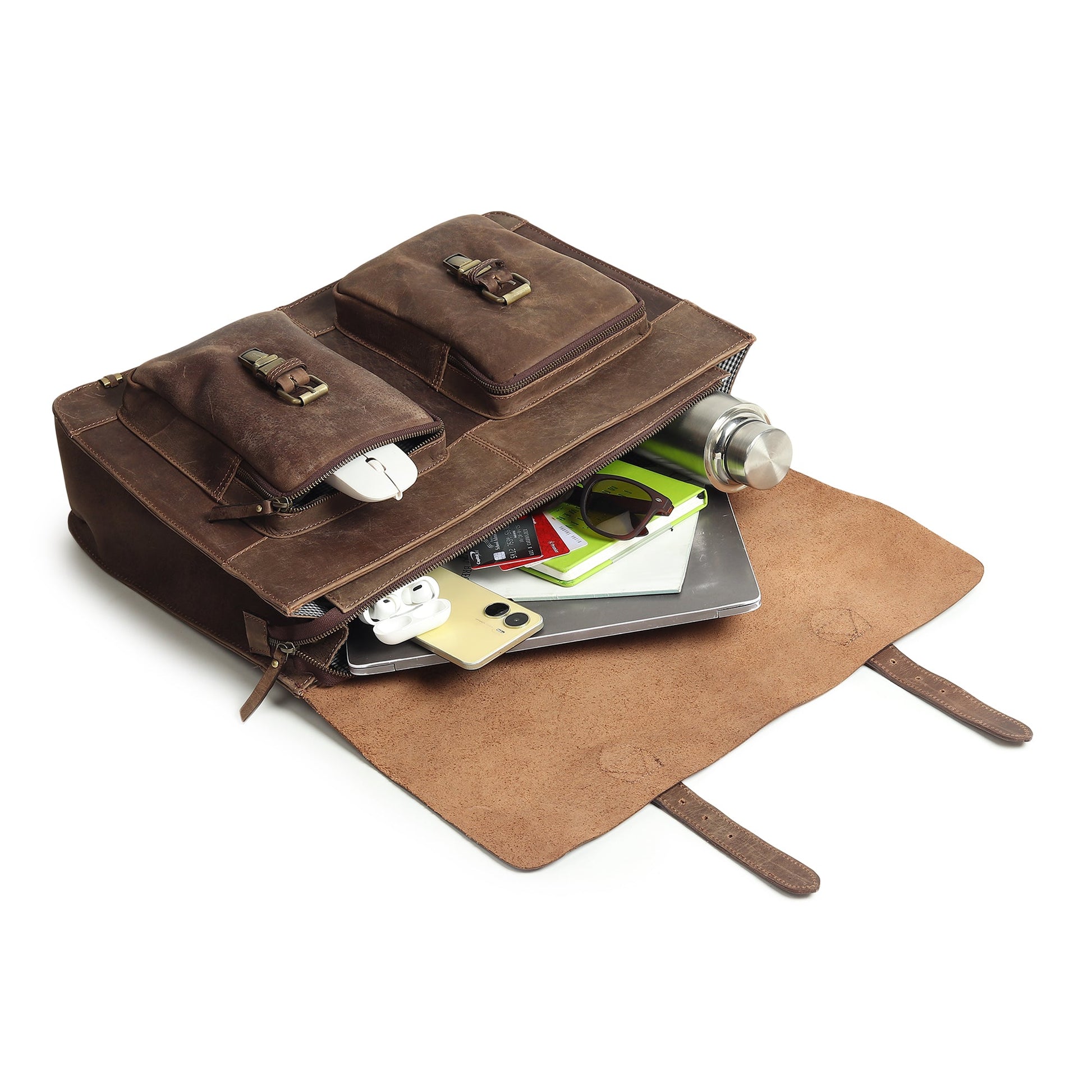 Buffalo Leather Messenger Bag - Osadia Concept Store