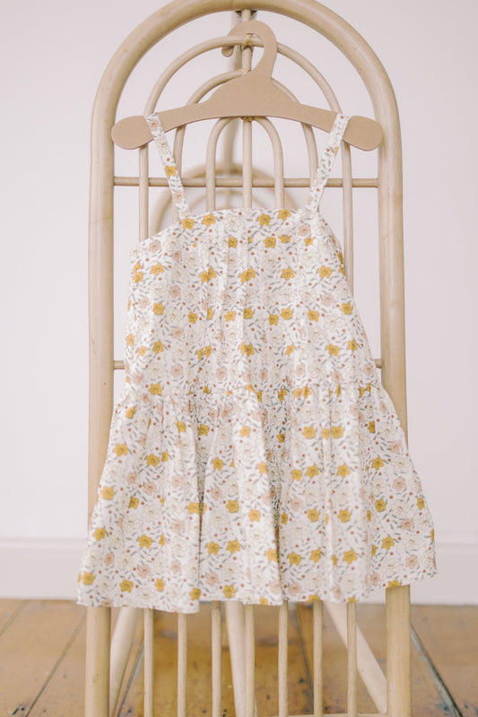 Hikari Pintuck Dress- Marigold Dawn