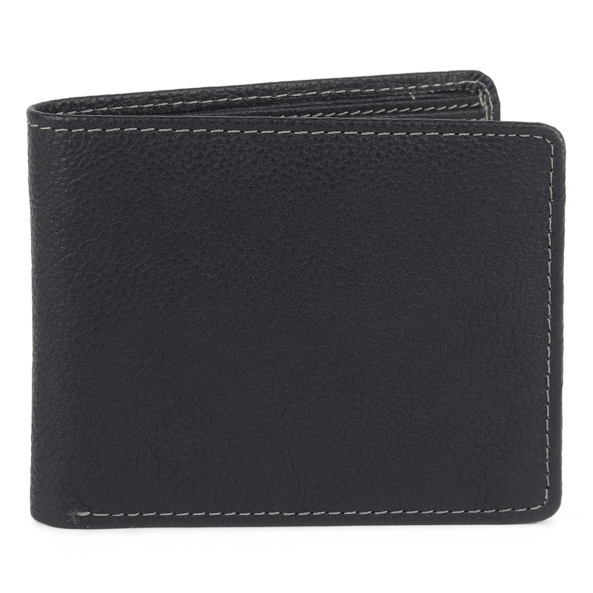 Black Textured Leather Mens Wallet - Osadia Concept Store