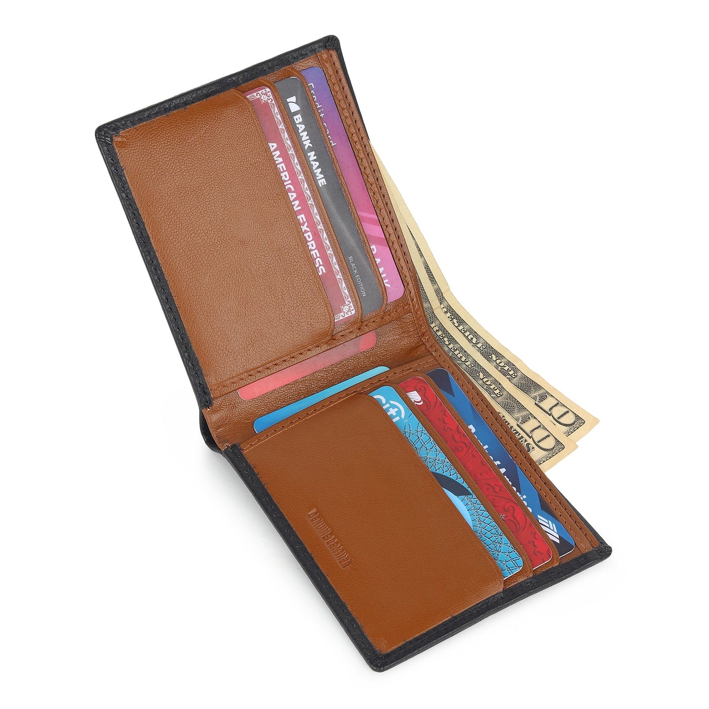 Black Minimal Contrast Wallet - Osadia Concept Store