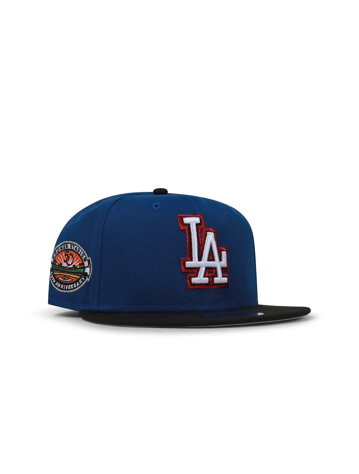 New Era 5950 Dodgers 50Th Anniversary Hat - Blue/Black