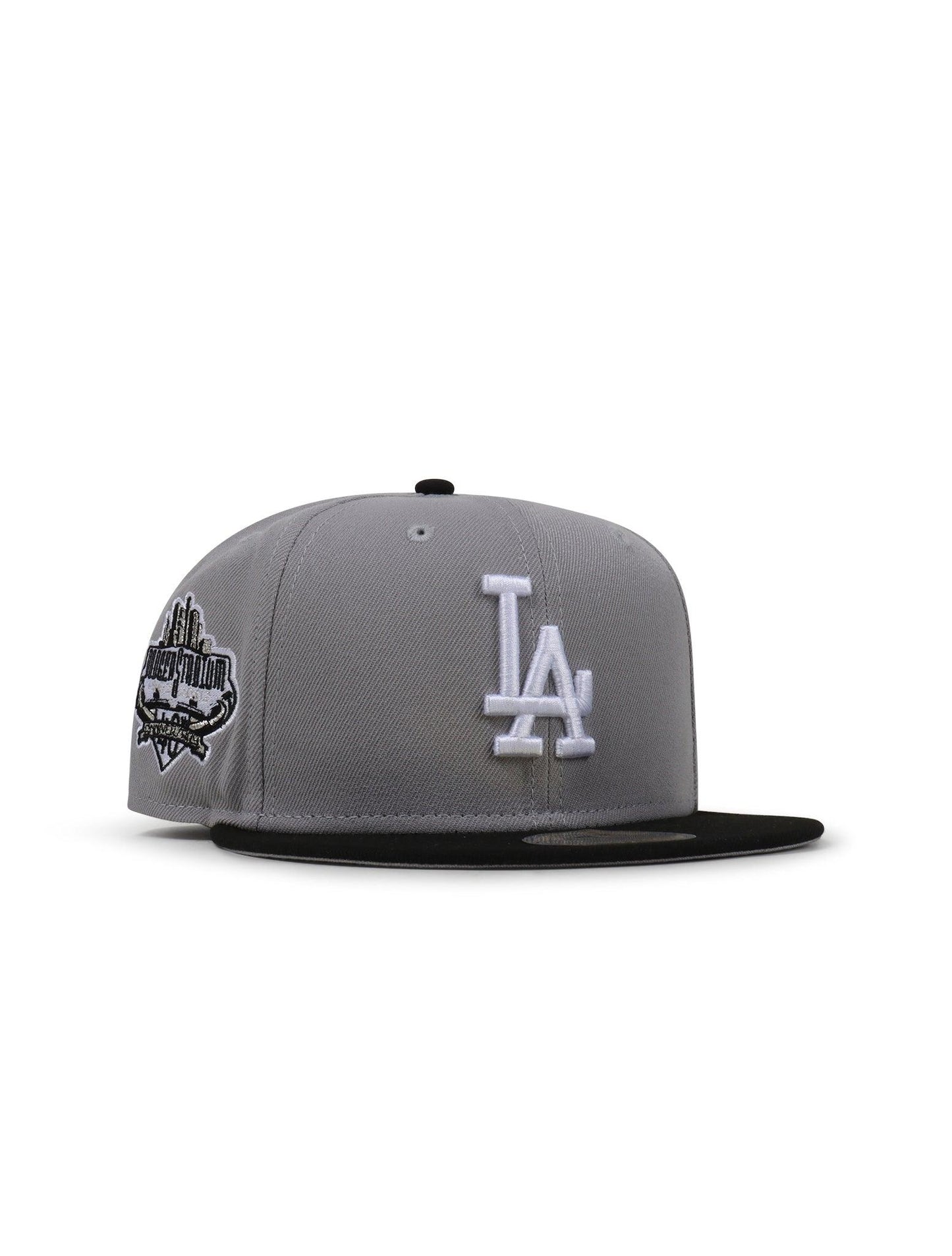 New Era 5950 Dodgers 40Th Anniversary Hat - Gray/Black
