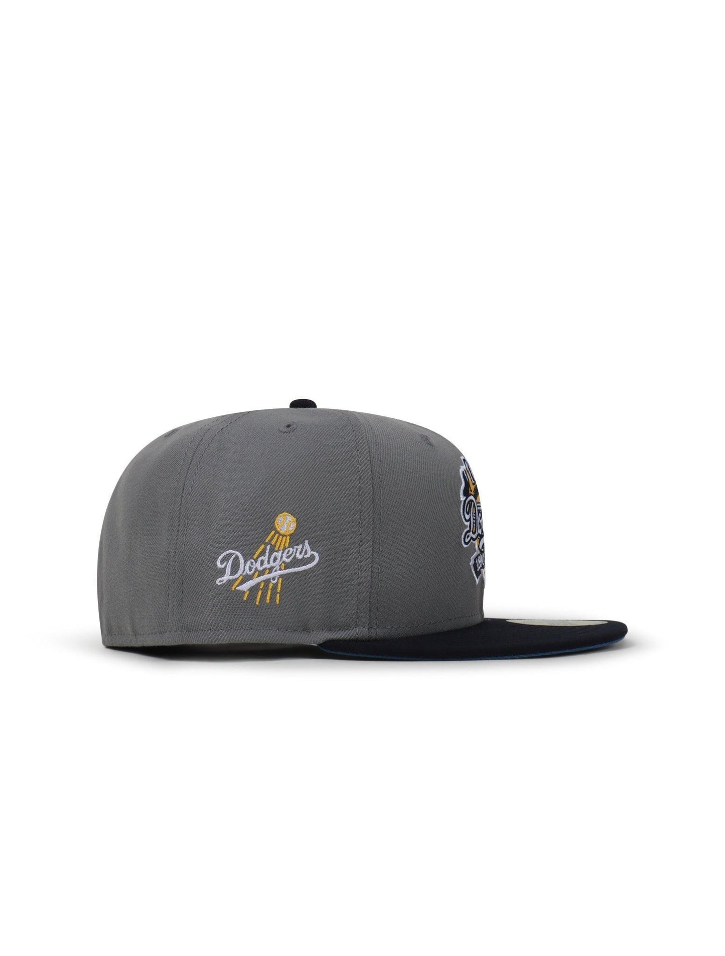 New Era 5950 Dodgers 100Th Anniversary Hat - Misty Morning/Navy