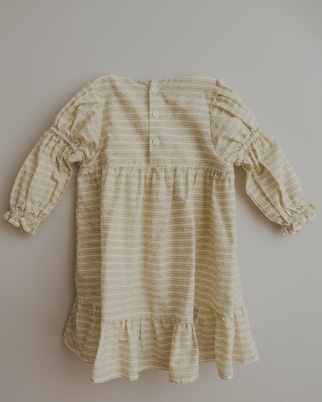 Fiona Dress- Blush Vine Stripe