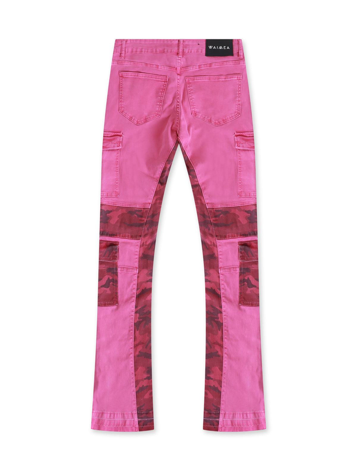 Waimea Stacked Jeans - Pink