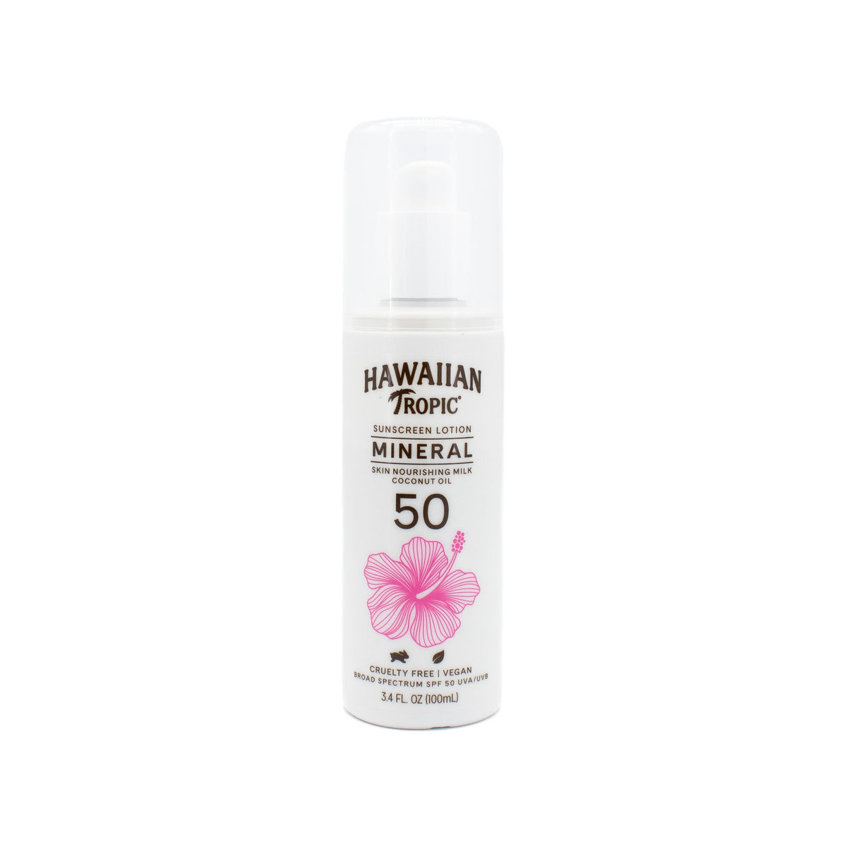 Hawaiian Tropic Mineral Sun Milk Body Lotion SPF50 3.4oz - Missing Lid