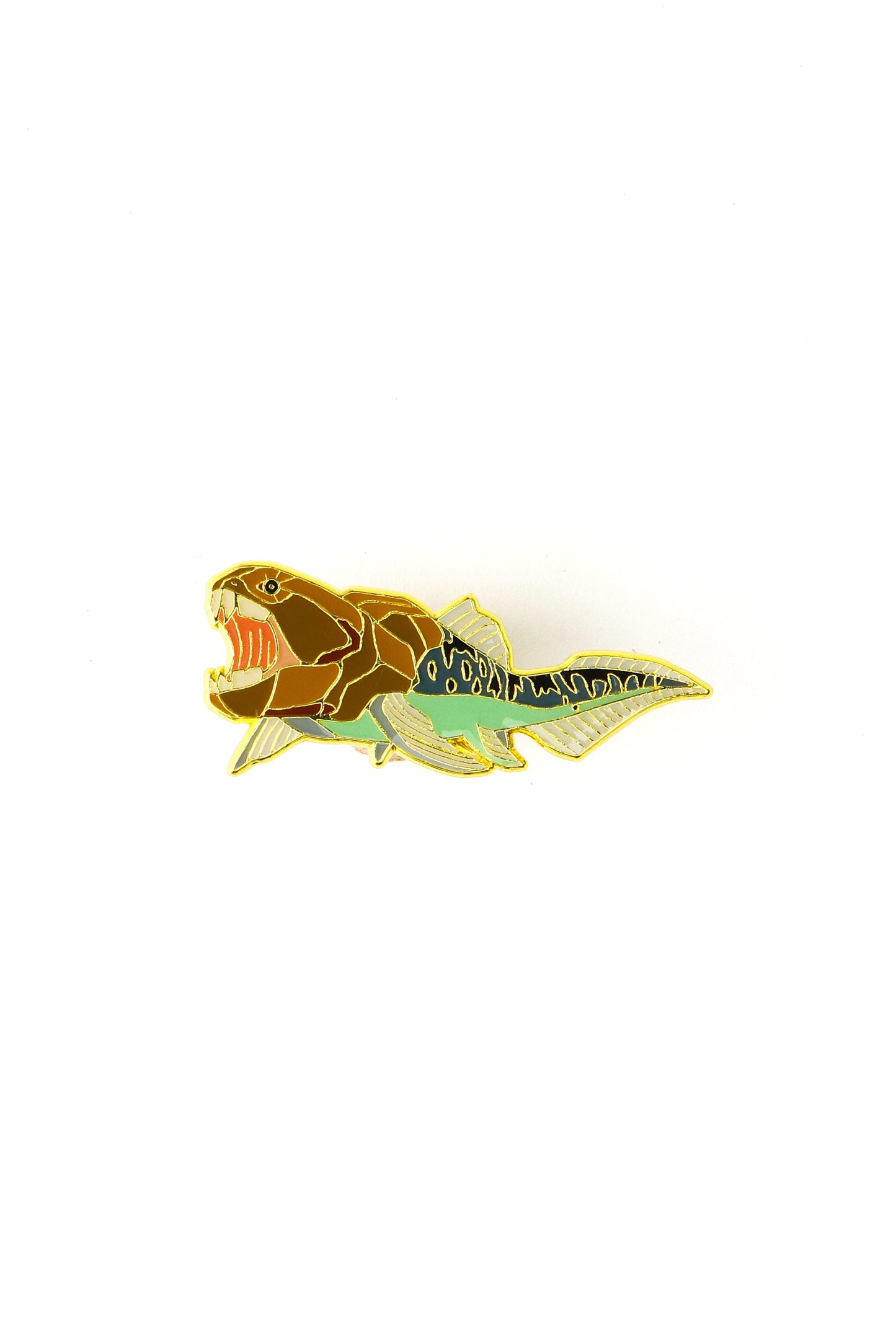 Dunkleosteus Enamel Pin (Dunkleosteus terrelli)
