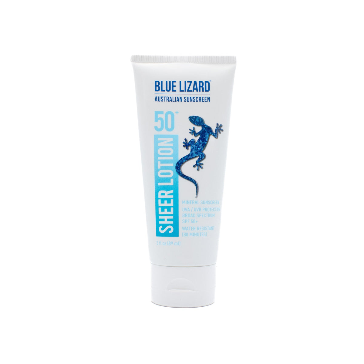 Blue Lizard Sheer Body Lotion SPF 50+ Water Resistant 3oz - New
