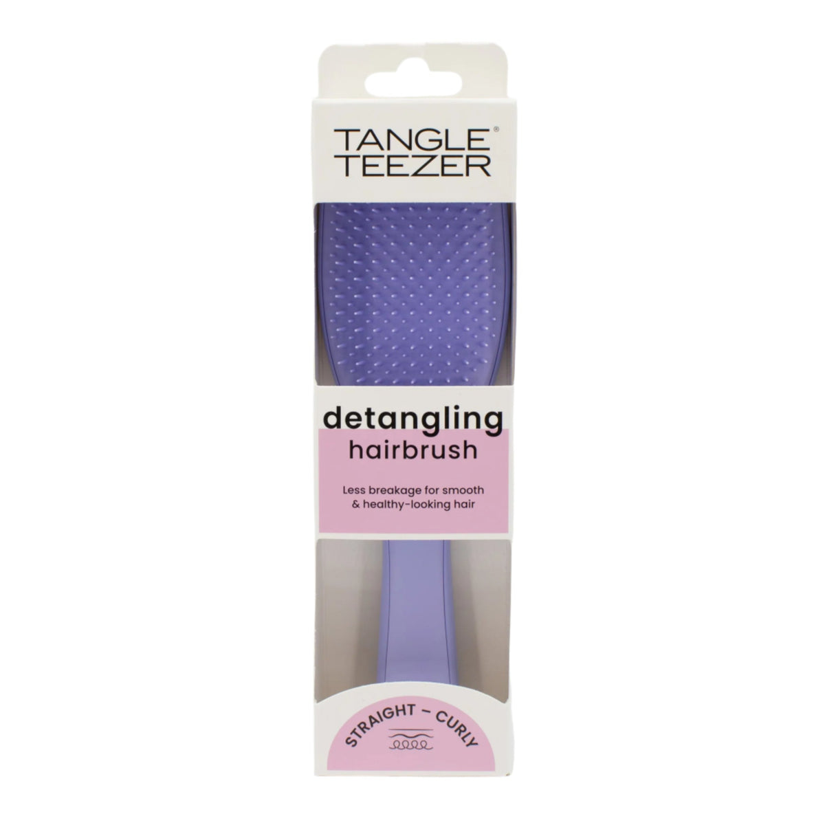 Tangle Teezer Detangling Hairbrush Straight or Curly in Purple - New