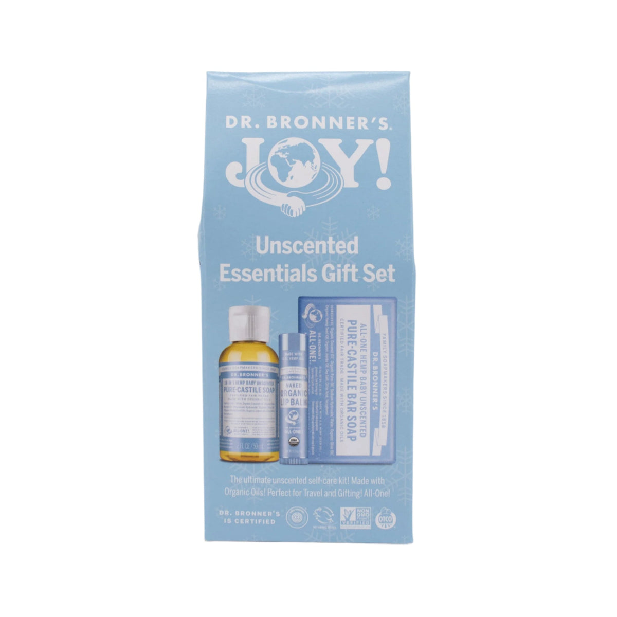 Dr. Bronner's Joy Unscented Essentials Gift Set - New