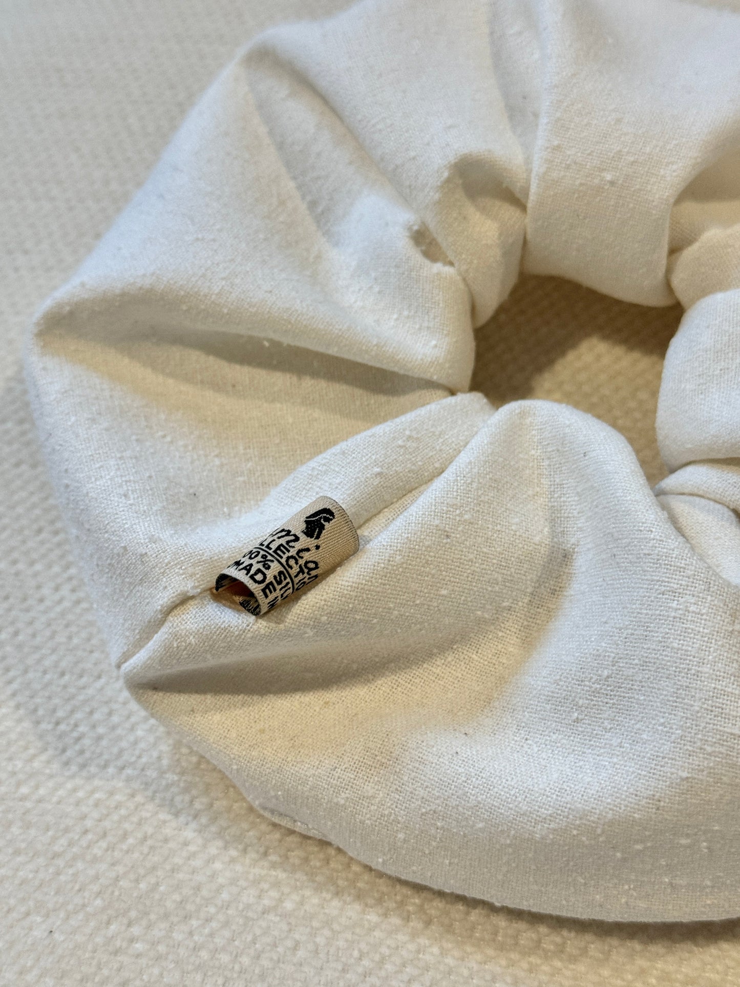 Raw Silk Towel Scrunchie