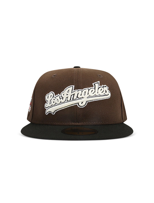 New Era 5950 Dodgers Glow in the Dark Hat - Brown/Black - Osadia Concept Store