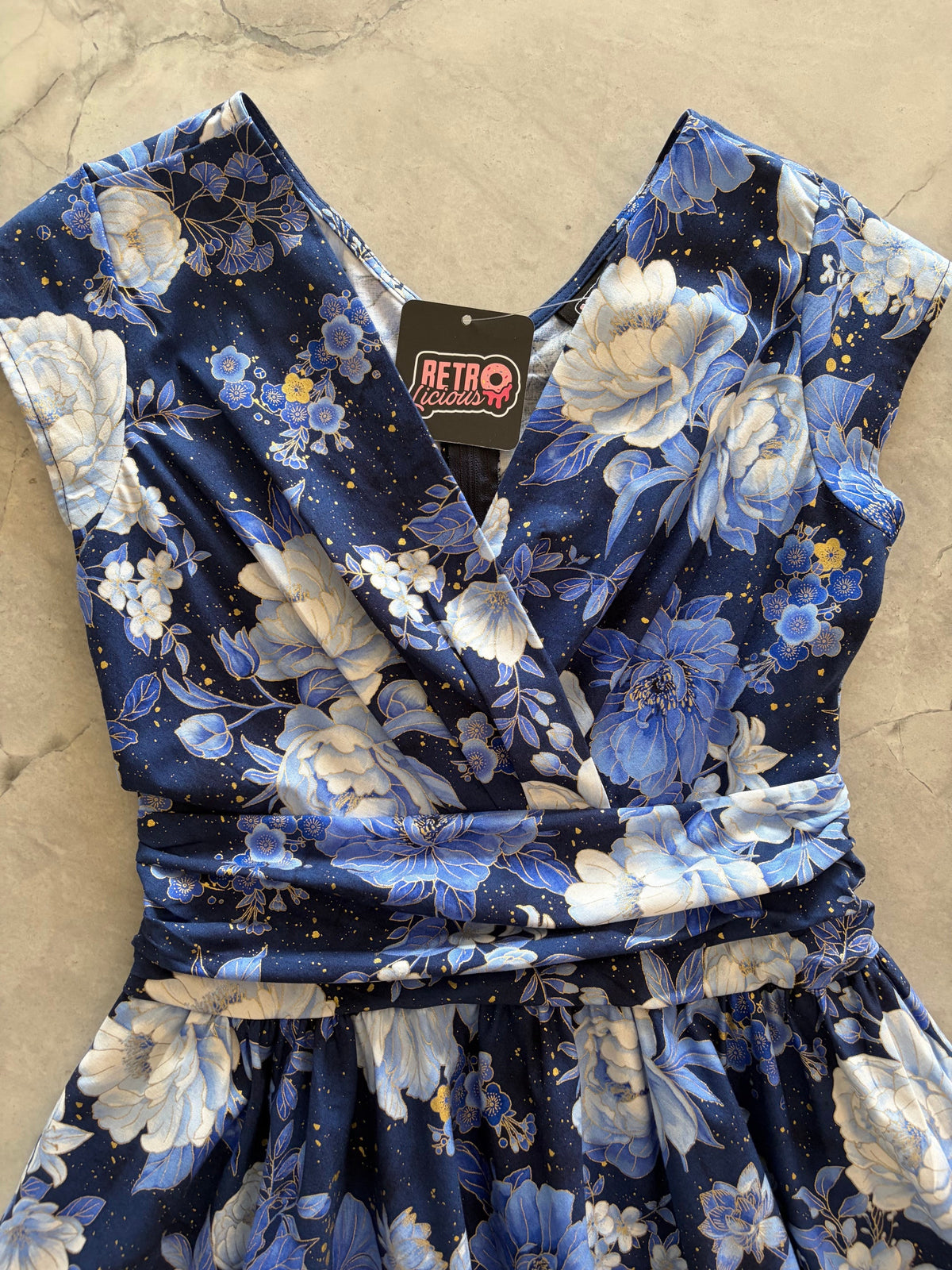 Metallic Floral Greta Dress