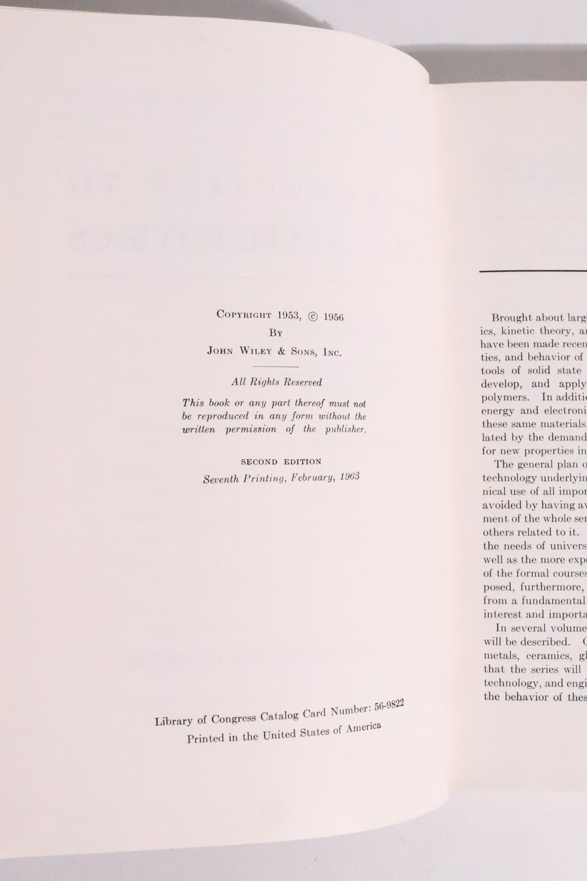 Introduction to Solid State Physics — Charles Kittel, 1963