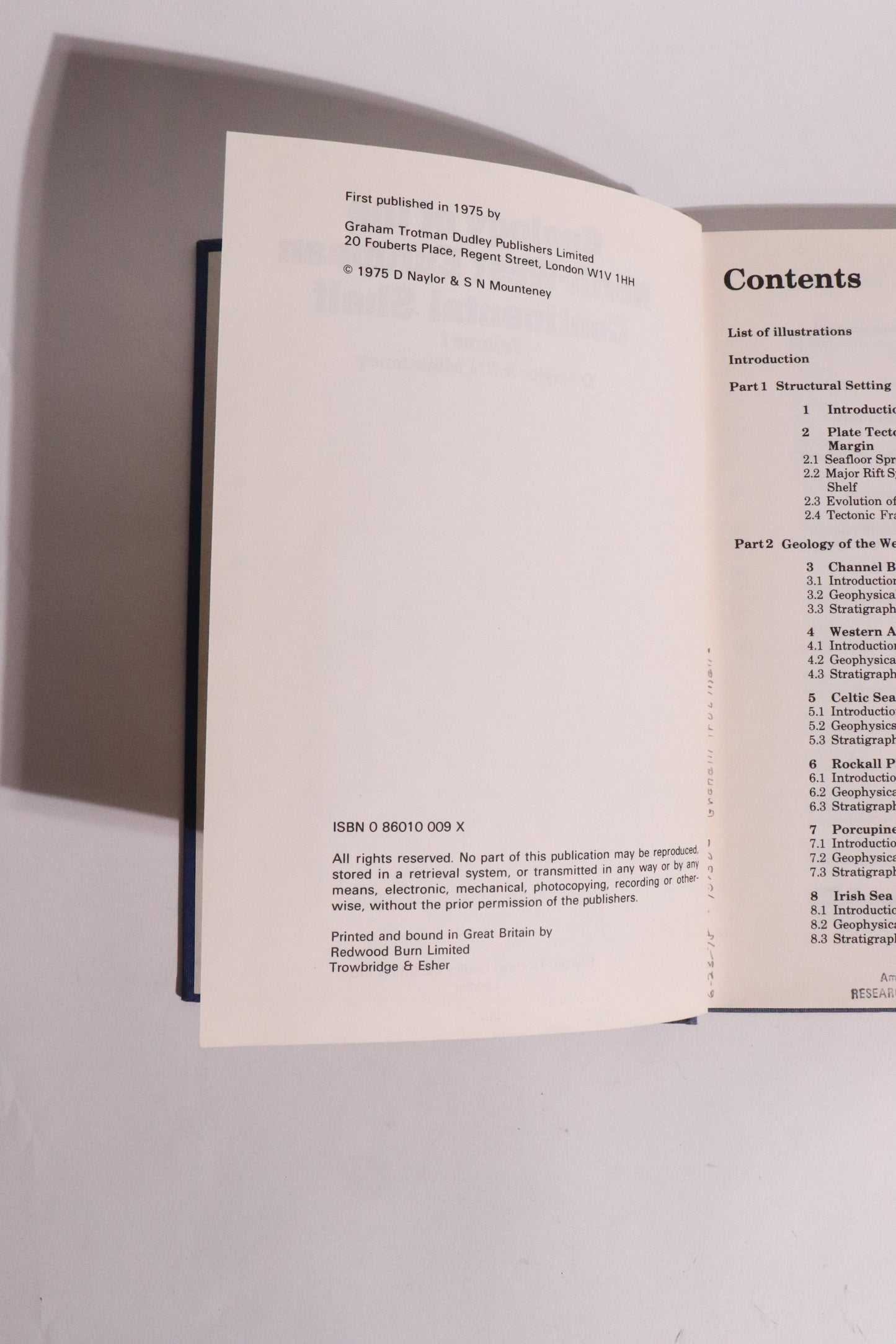 Geology of the North-West European Continental Shelf Vol. 1 – Naylor & Mounteney – 1975