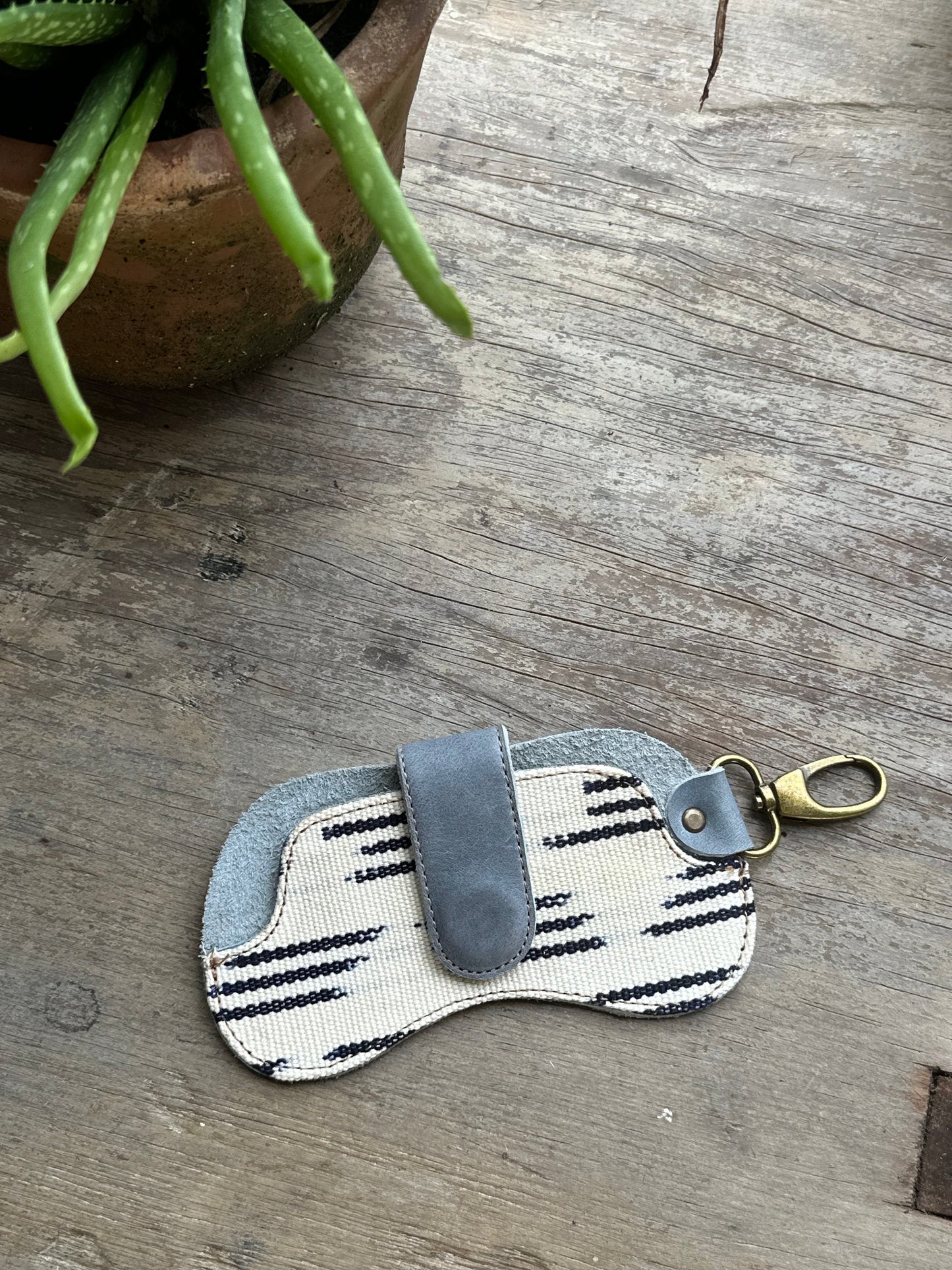 Sunglass Case - Black Stripes