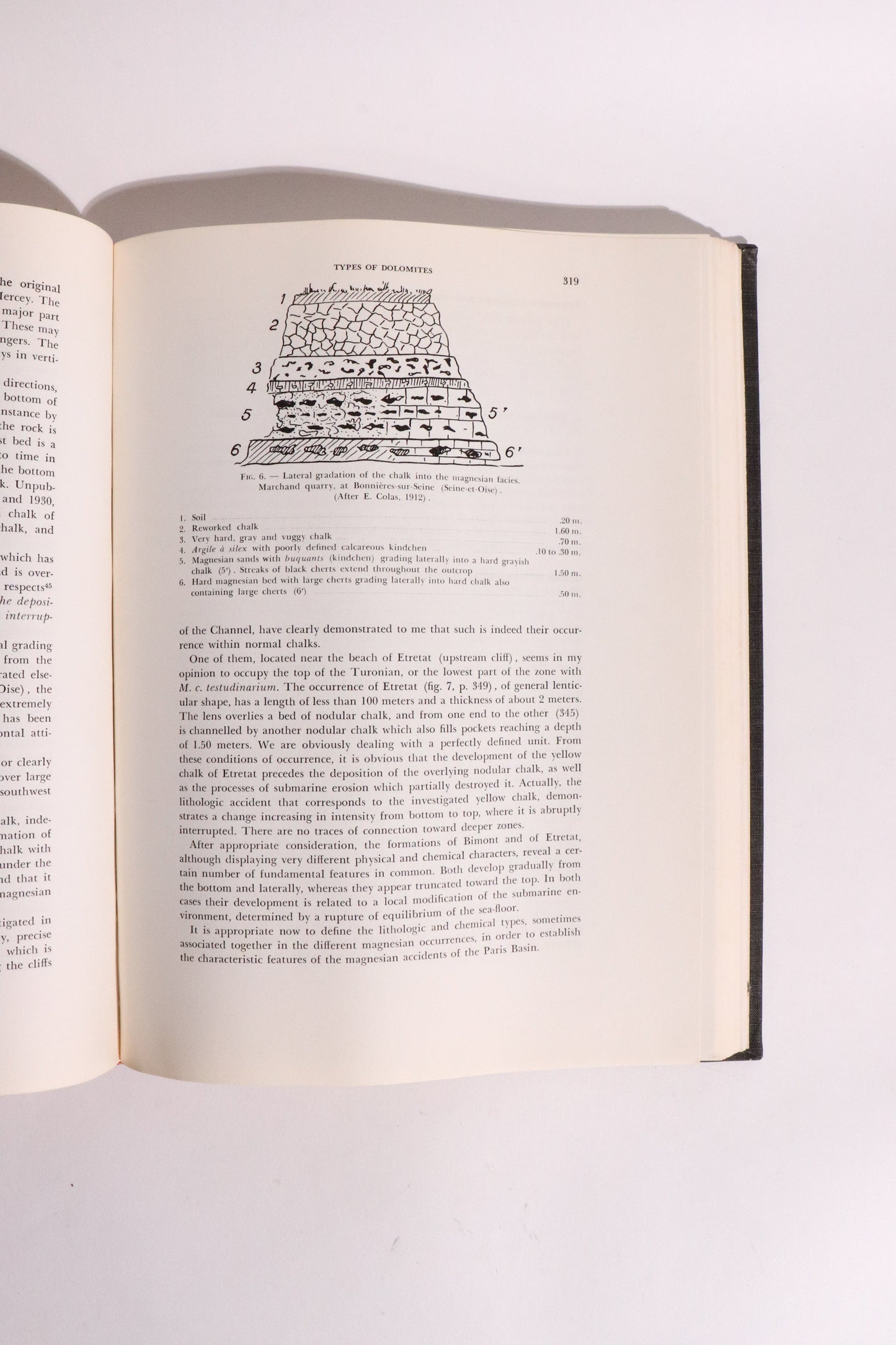 Sedimentary Rocks of France: Carbonate Rocks (Limestones and Dolomites) — Lucien Cayeux, First English Edition (1970)