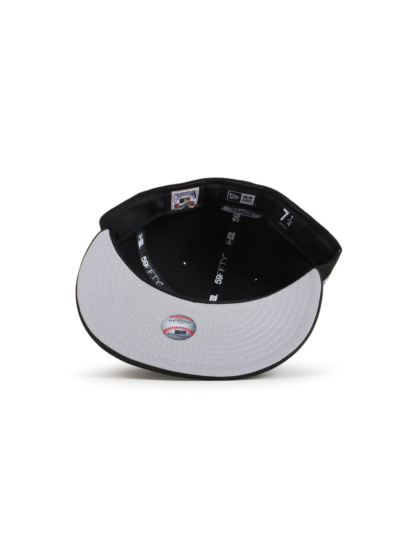 New Era 5950 Dodgers 40th Anniversary Hat - Black/Metallic Blue