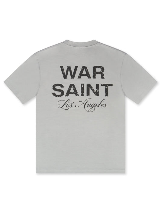 Warsaint LA Script Tee - Smoke/Black