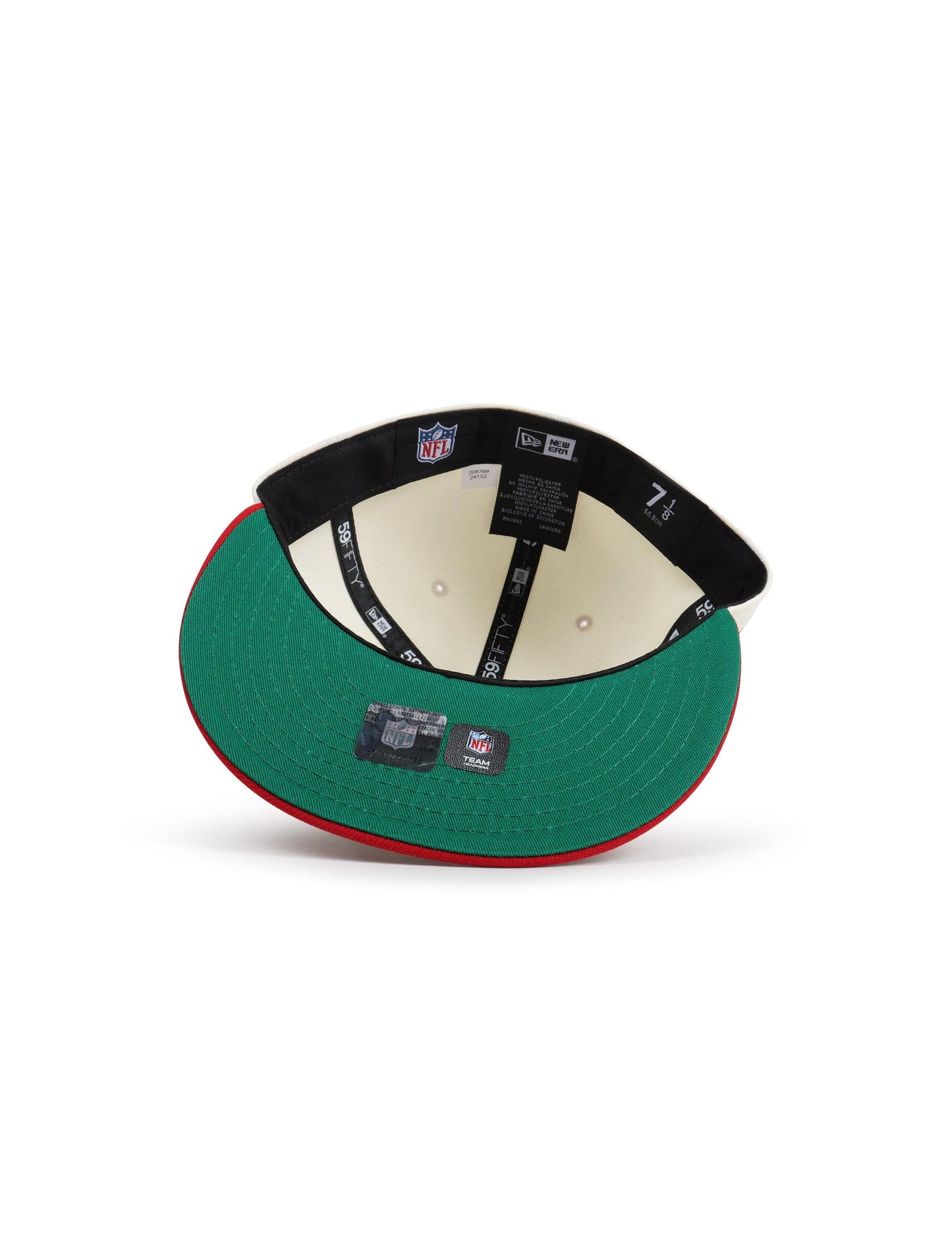 New Era 5950 San Francisco 49ers XXIII Super Bowl Patch Hat - Chrome/Red