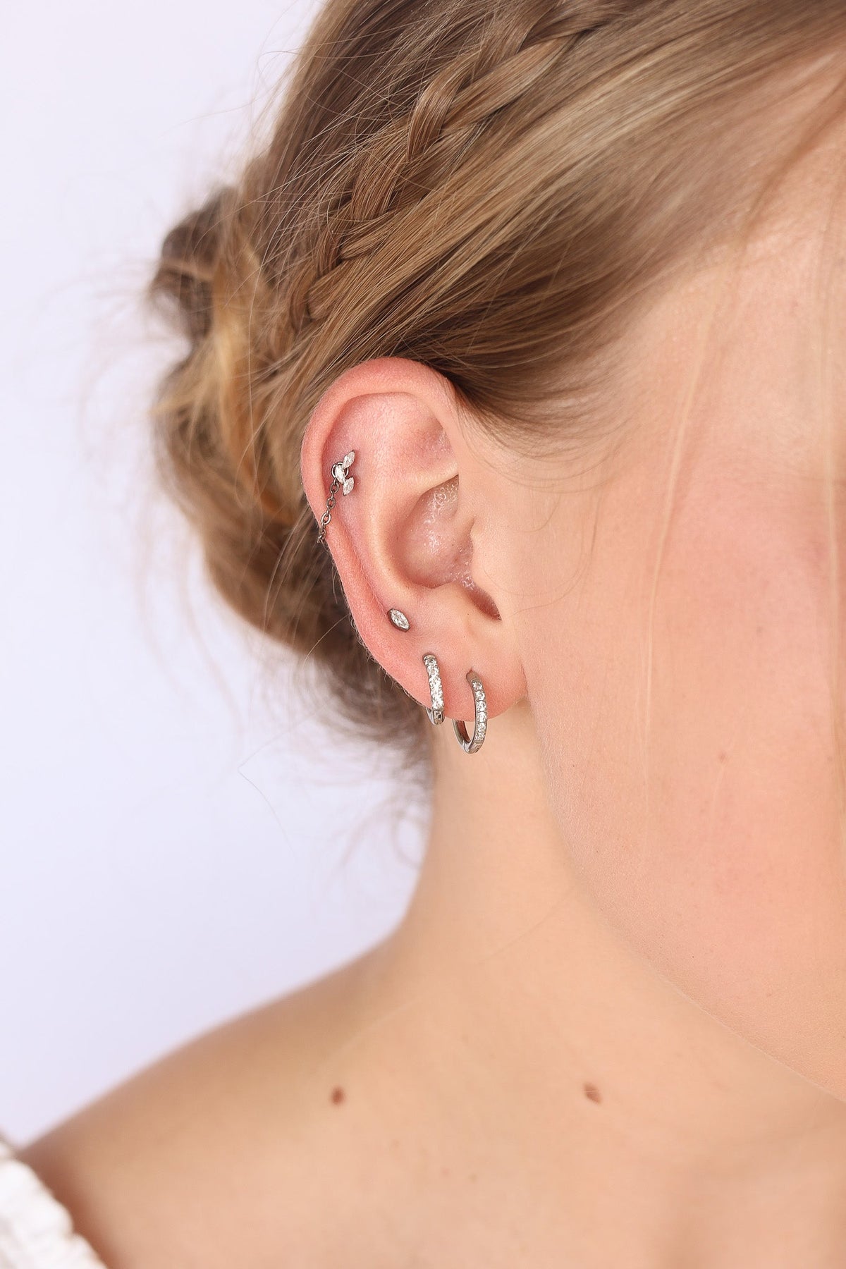 Marquise Flat Back Stud