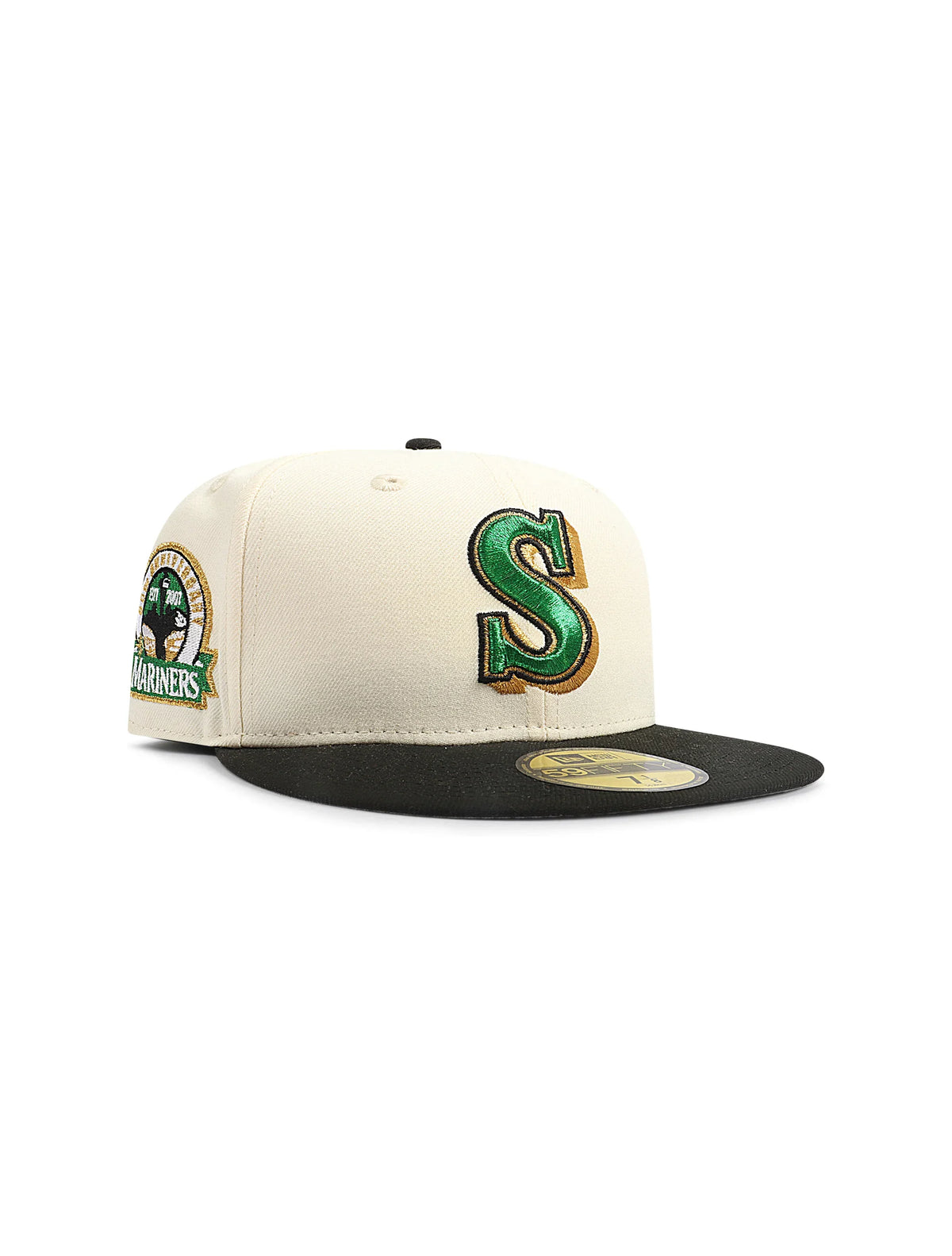 New Era 5950 Seattle Mariners 30th Anniversary Hat - Chrome/Black