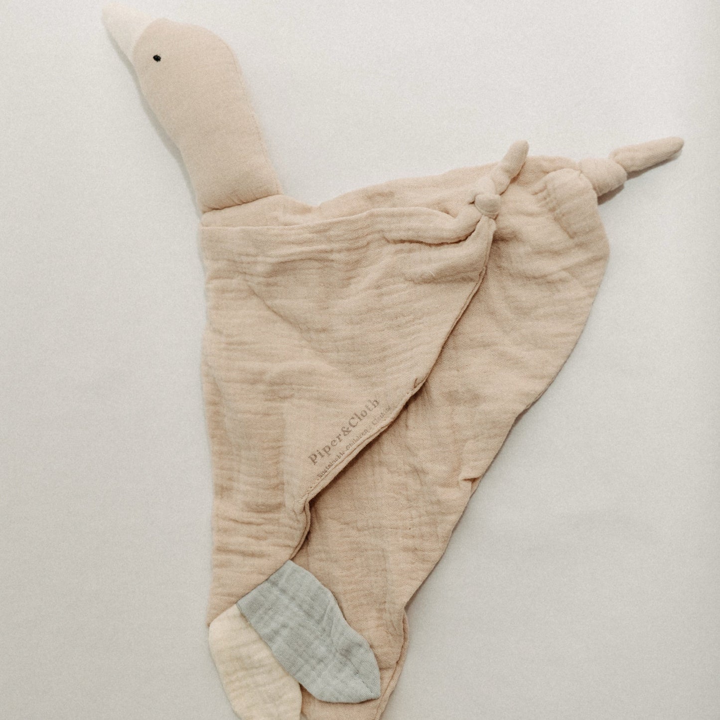 Goose Lovey Security Blanket-Taupe