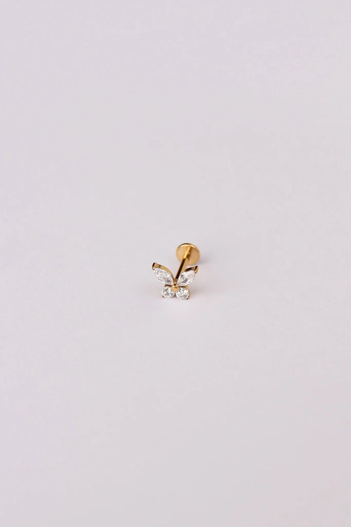Crystal Butterfly Flat Back Stud