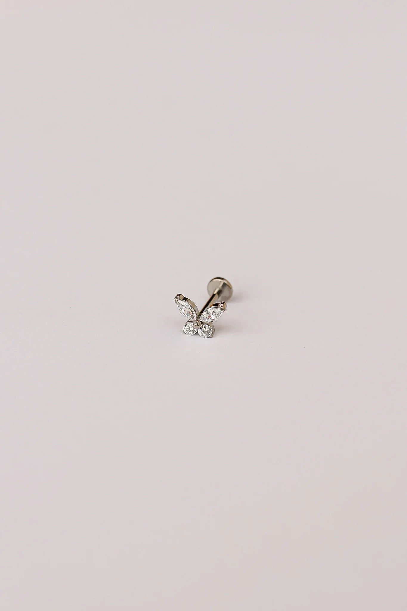 Crystal Butterfly Flat Back Stud