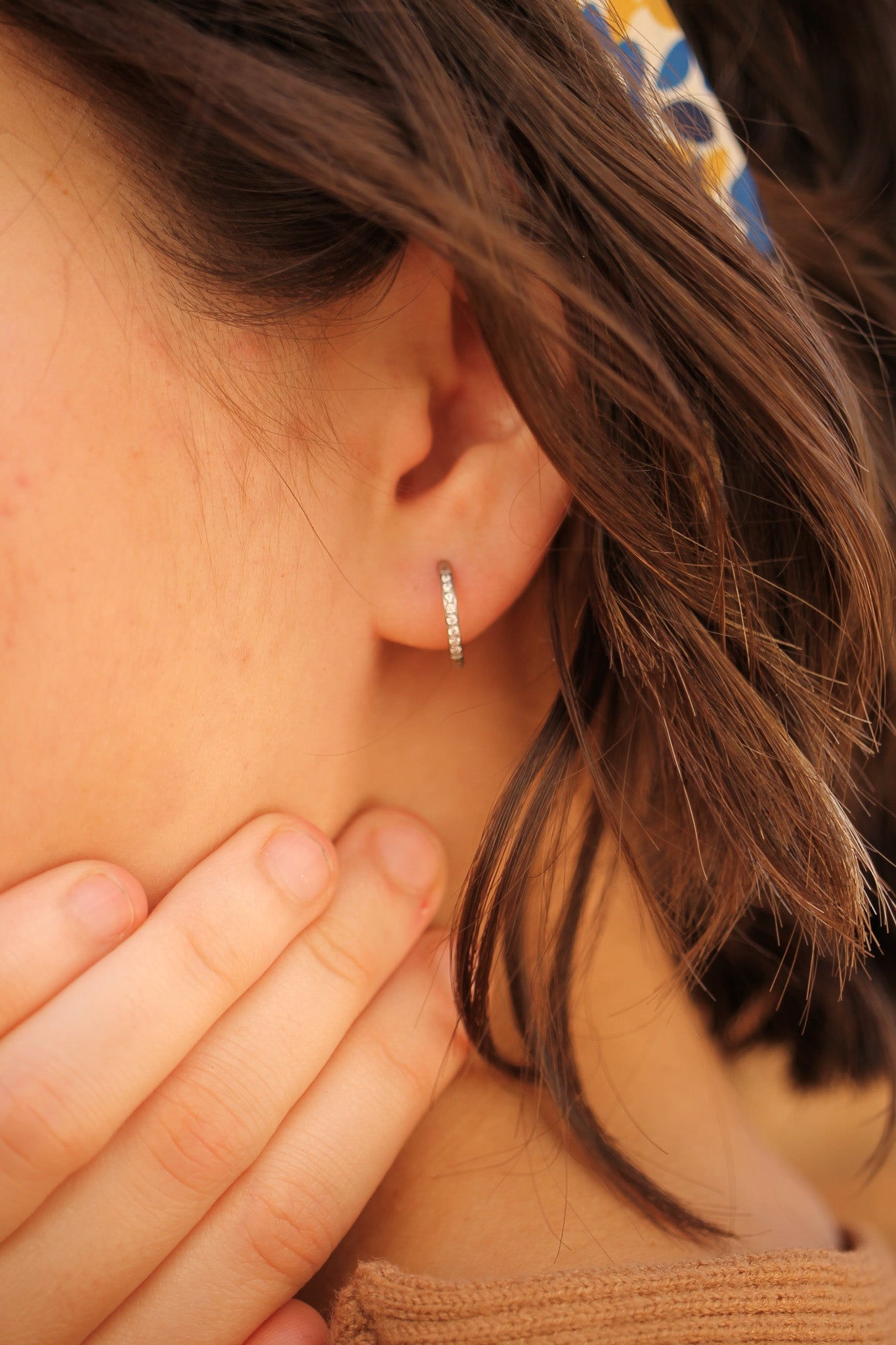 Micro Crystal Hoop - Osadia Concept Store