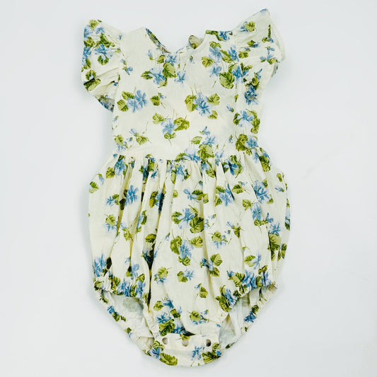 Josie Romper- Fleurs Bleues