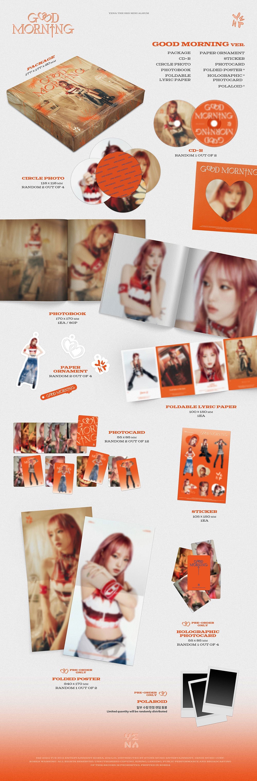 Yena 3rd Mini Album - Good Morning