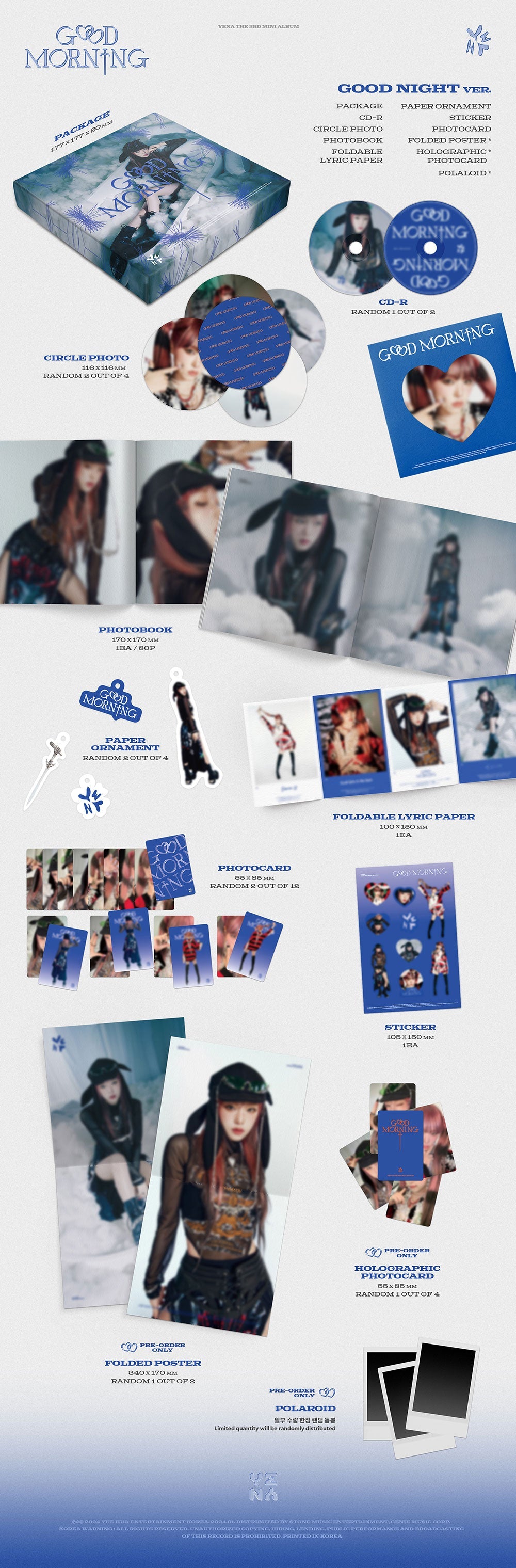 Yena 3rd Mini Album - Good Morning