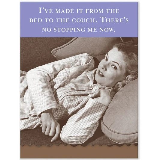 I've Made it From the Bed to the Couch Mini Notepad | 100 Sheets Retro Stationery - Osadia Concept Store