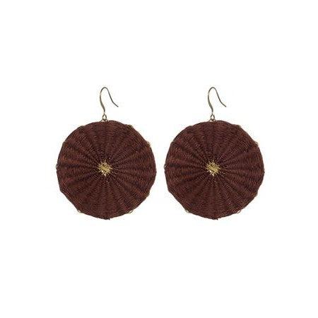 Full Circle Woven Earrings - Thailand