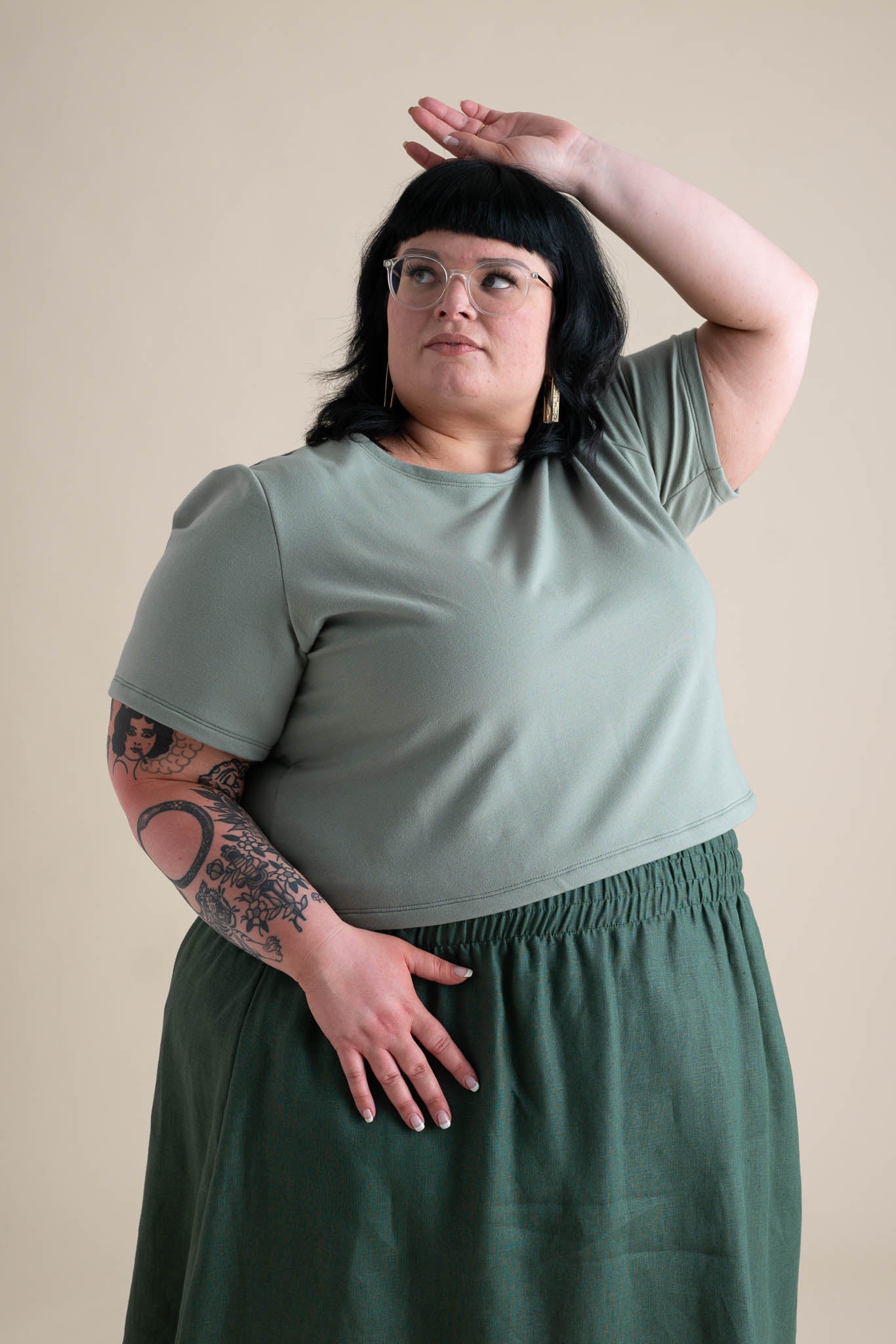 Eden Crop Tee in Pistachio