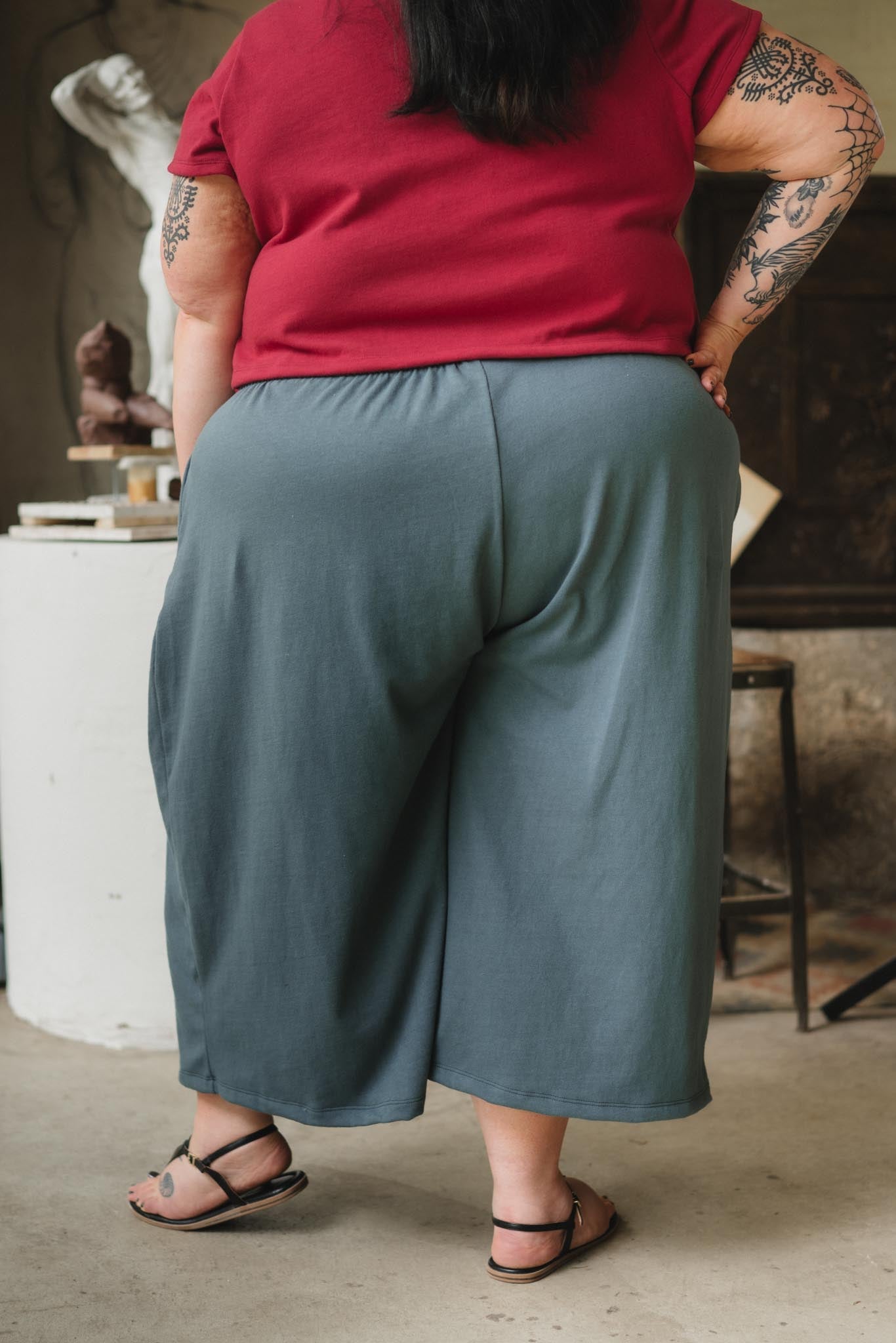 Weekend Pants (Updated) in Aegean
