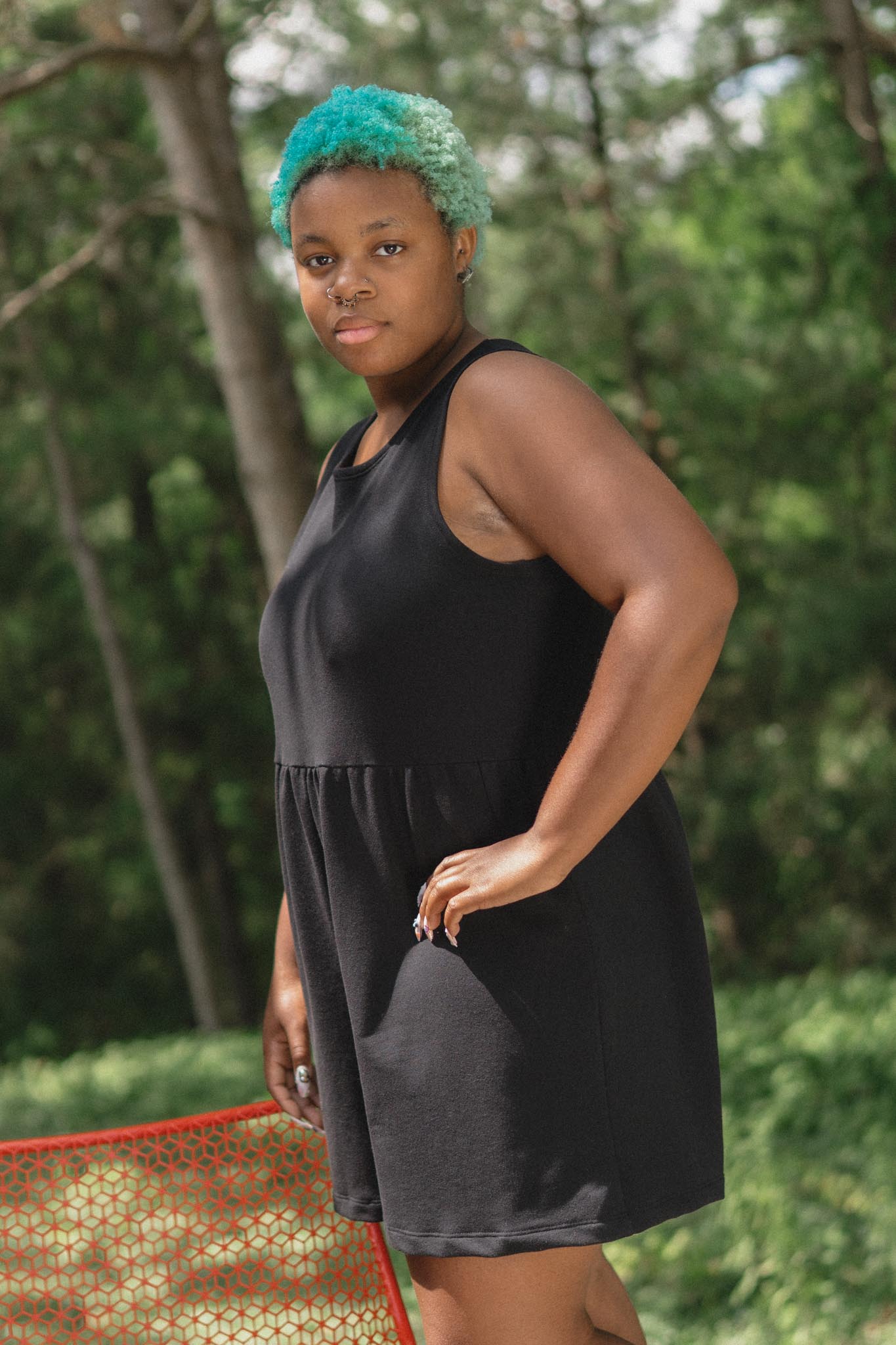 Marianne Romper in Licorice