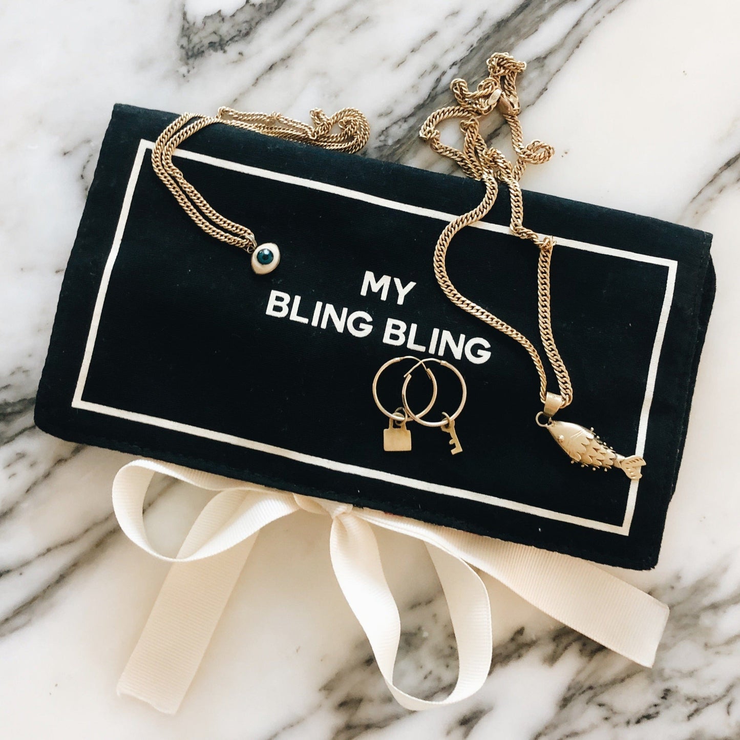 Jewelry Organizer, Travel Pouch, Black - Osadia Concept Store