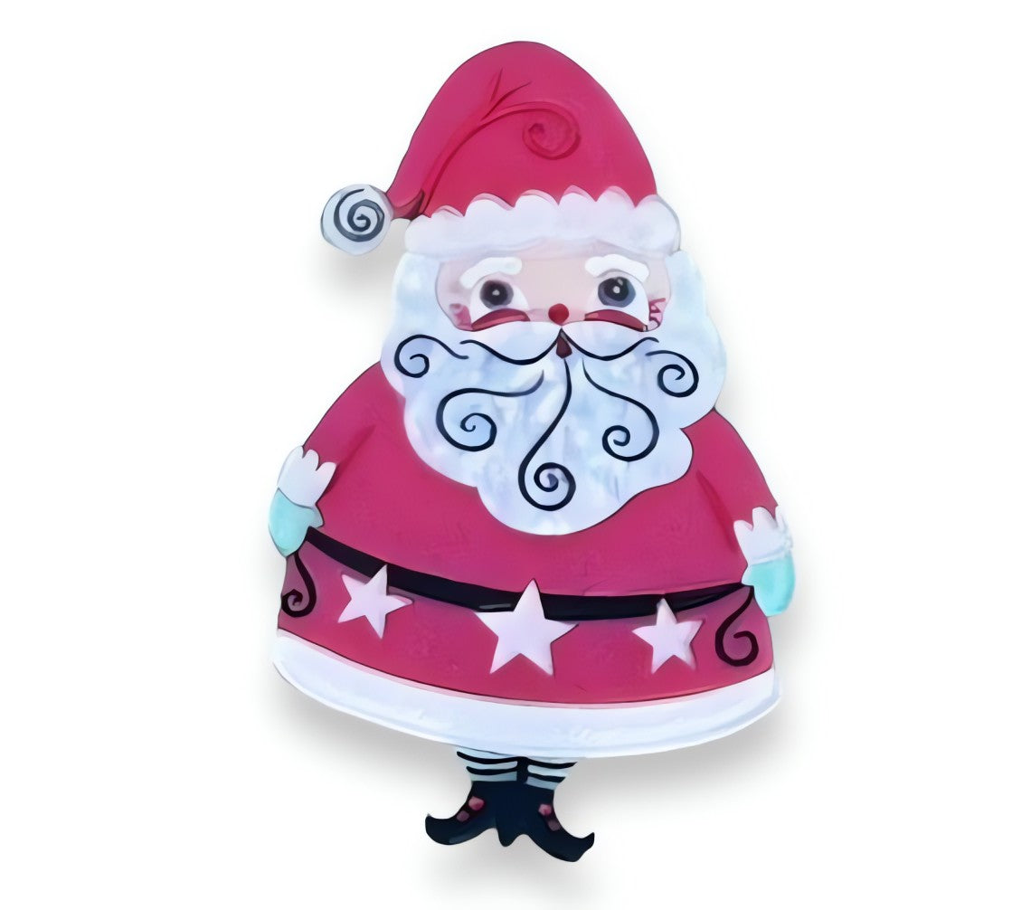 Jolly Old Elf PINK Brooch Johanna Parker x Lipstick & Chrome