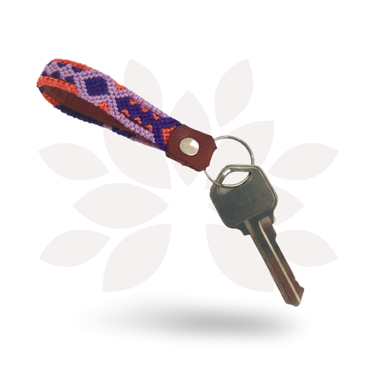 Friendship Leather Loop Key Chain - Mexico