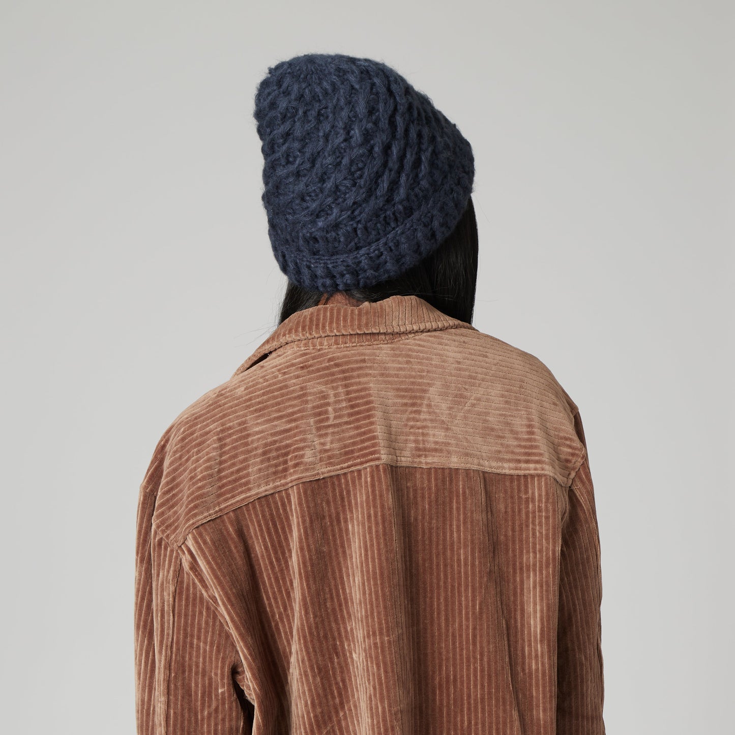 Valerie - Hand Crochet Knit Cuff Beanie