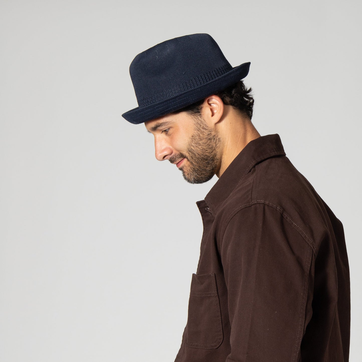 Mens Turned Brim Fedora